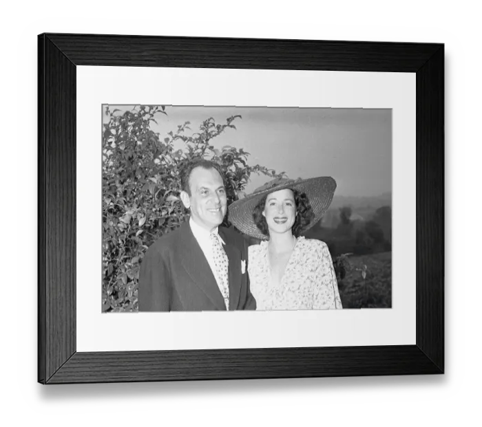 Framed Print : Kitty Carlisle with Moss Hart Framed Print : Kitty Carlisle with Moss Hart