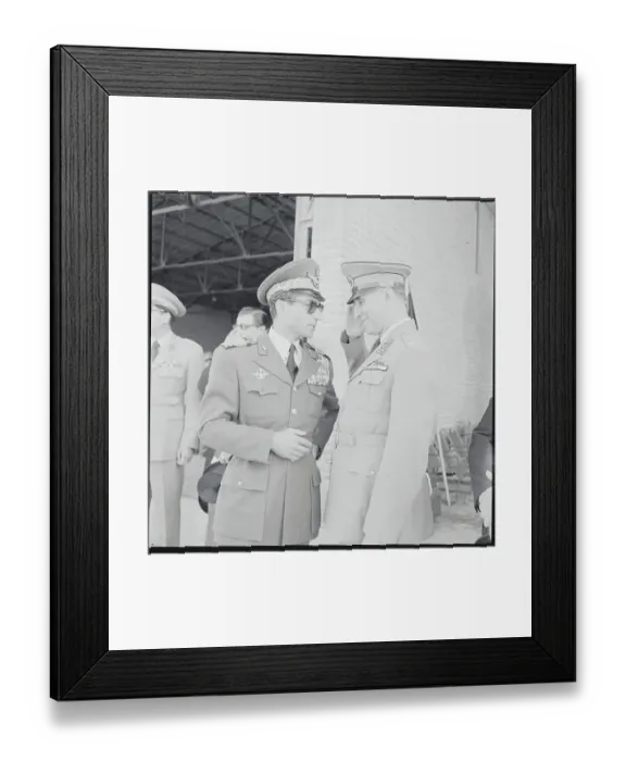 Framed Print : Pahlevi and Zahedi Conversing Framed Print : Pahlevi and Zahedi Conversing