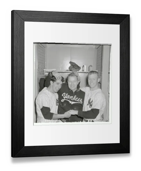 Framed Print : Yankees Players in Locker Room Framed Print : Yankees Players in Locker Room