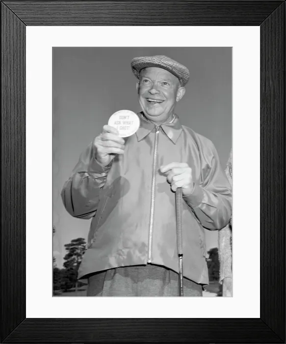 Framed Print : Eisenhower After A Game Of Golf Framed Print : Eisenhower After A Game Of Golf