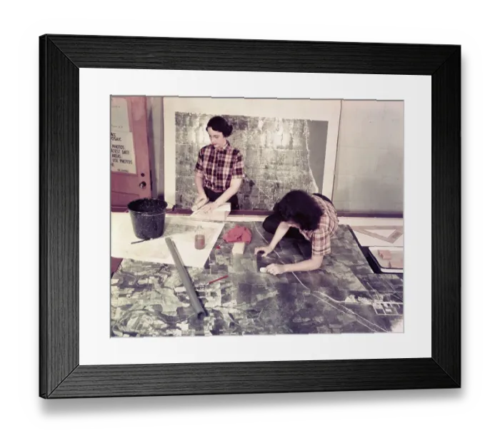 Framed Print : U.S. Air Force Personnel Preparing Chart Framed Print : U.S. Air Force Personnel Preparing Chart