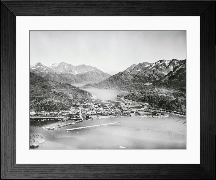 Framed Print : Over Hill View of The Town Cardova, Alaska Framed Print : Over Hill View of The Town Cardova, Alaska