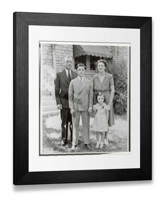 Framed Print : Milton Eisenhower with his Family Framed Print : Milton Eisenhower with his Family