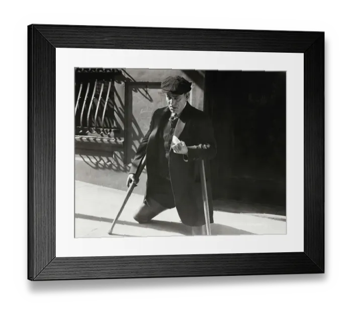 Framed Print : Lon Chaney As Amputee In Movie Still Framed Print : Lon Chaney As Amputee In Movie Still