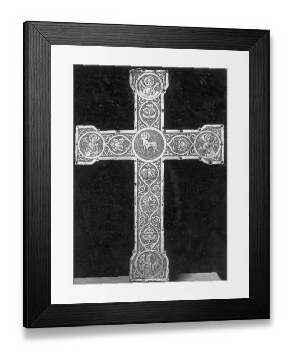 Framed Print : Ornate, Engraved German Metal Cross Framed Print : Ornate, Engraved German Metal Cross