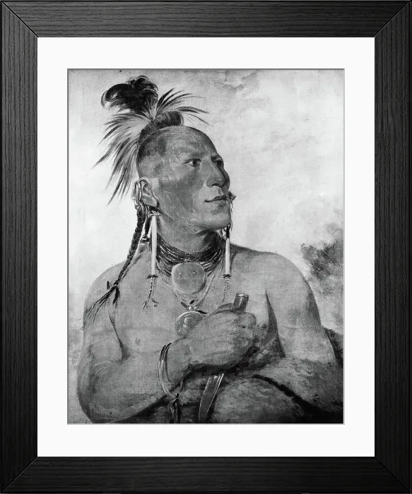 Framed Print : Meach-o-shin-gaw (Little White Bear) by George Catlin Framed Print : Meach-o-shin-gaw (Little White Bear) by George Catlin