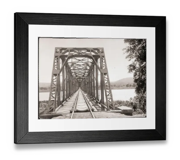 Framed Print : Railroad Bridge Framed Print : Railroad Bridge