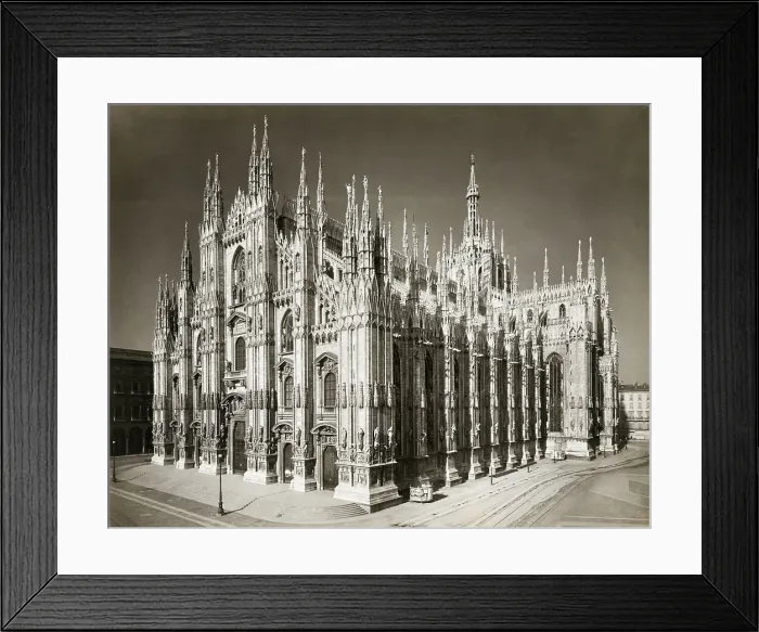 Framed Print : View Of Milan Cathedral From South-West Framed Print : View Of Milan Cathedral From South-West