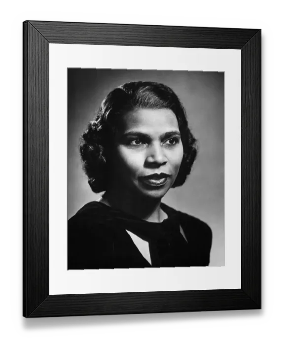 Framed Print : Marian Anderson Alone Headshoulders Scar Framed Print : Marian Anderson Alone Headshoulders Scar