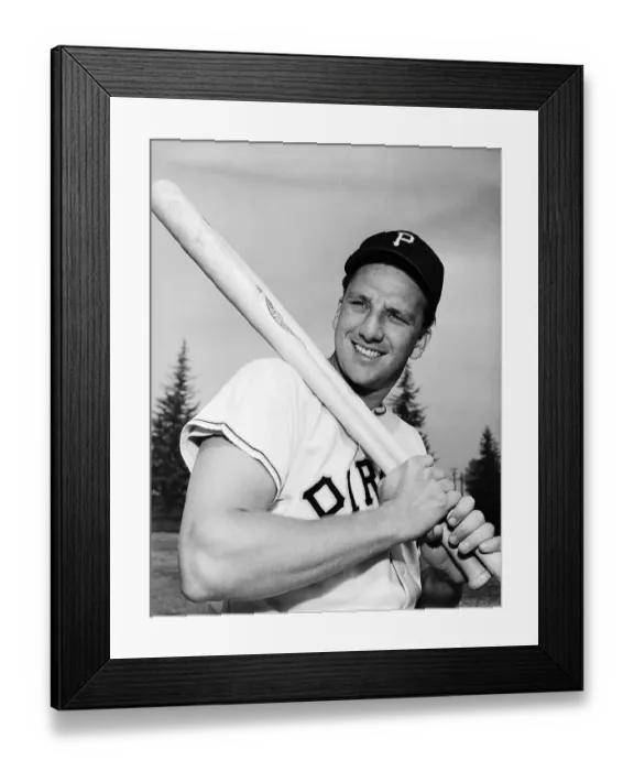 Framed Print : R.Kiner Of The Pitts Pirates Holding Bat Framed Print : R.Kiner Of The Pitts Pirates Holding Bat