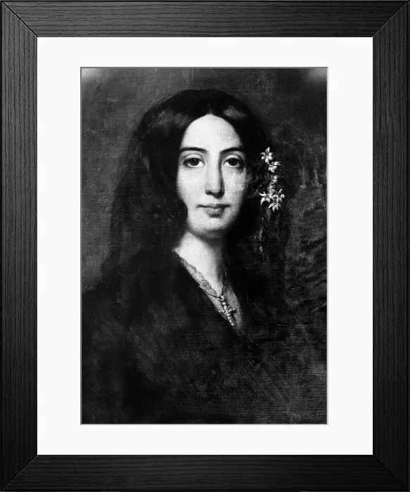 Framed Print : Detail of Portrait of George Sand by Auguste Charpentier Framed Print : Detail of Portrait of George Sand by Auguste Charpentier