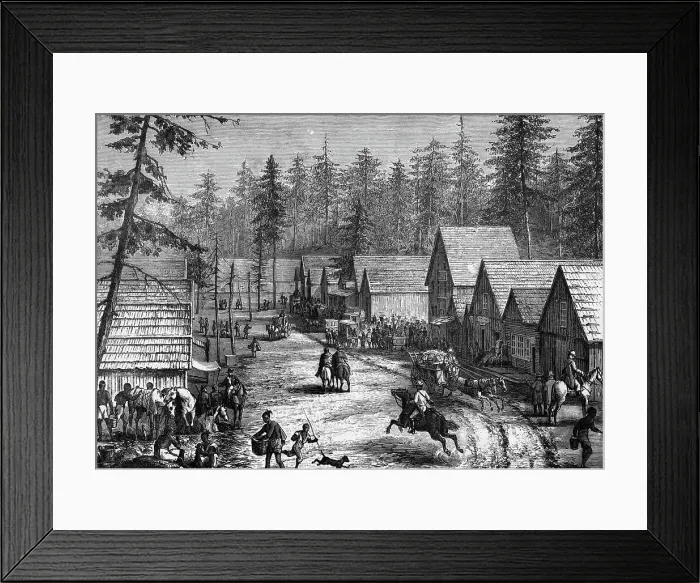 Framed Print : View Of A New Settlement In North West Framed Print : View Of A New Settlement In North West