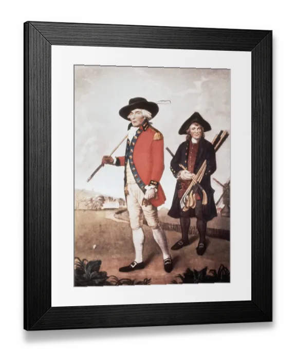 Framed Print : Painting Of English Golfer Framed Print : Painting Of English Golfer