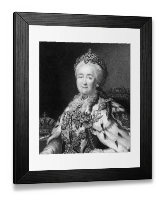 Framed Print : Catherine II Engraving by Richard Woodman