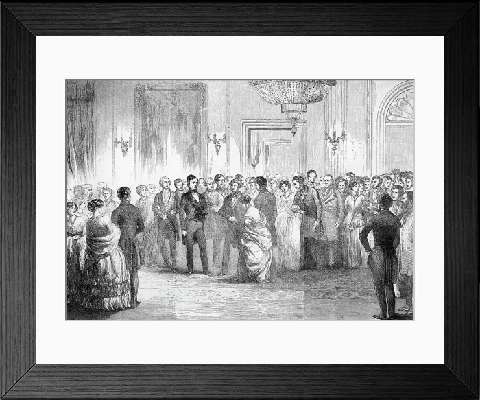 Framed Print : President Pierce At A White House Recept Framed Print : President Pierce At A White House Recept