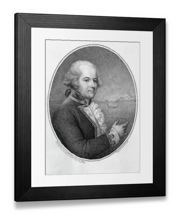 Framed Print : Head and Shoulders Portrait of Captain William Bligh
