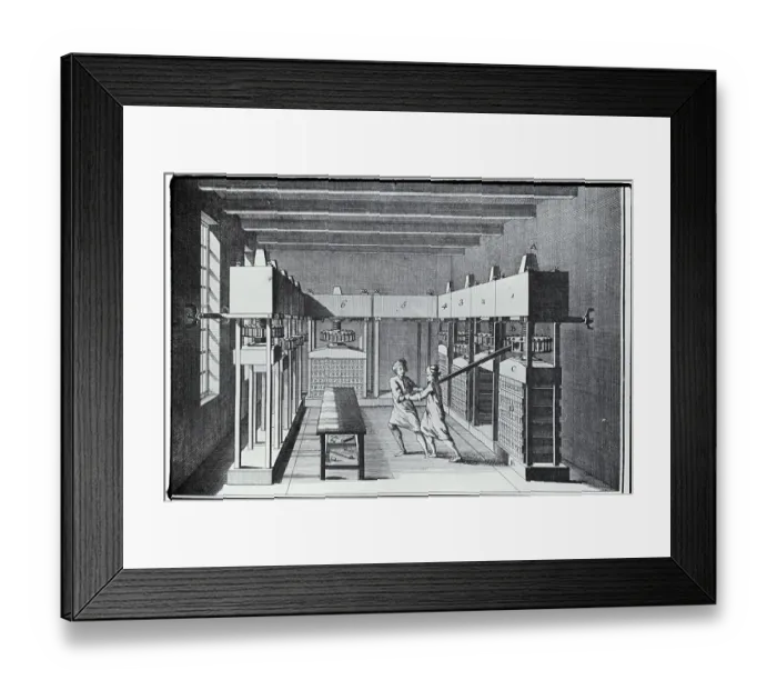 Framed Print : Storehouse Of Tobacco, Copper Engraving Framed Print : Storehouse Of Tobacco, Copper Engraving