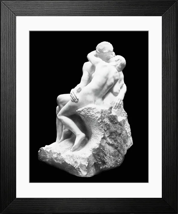 Framed Print : The Kiss by Auguste Rodin Framed Print : The Kiss by Auguste Rodin