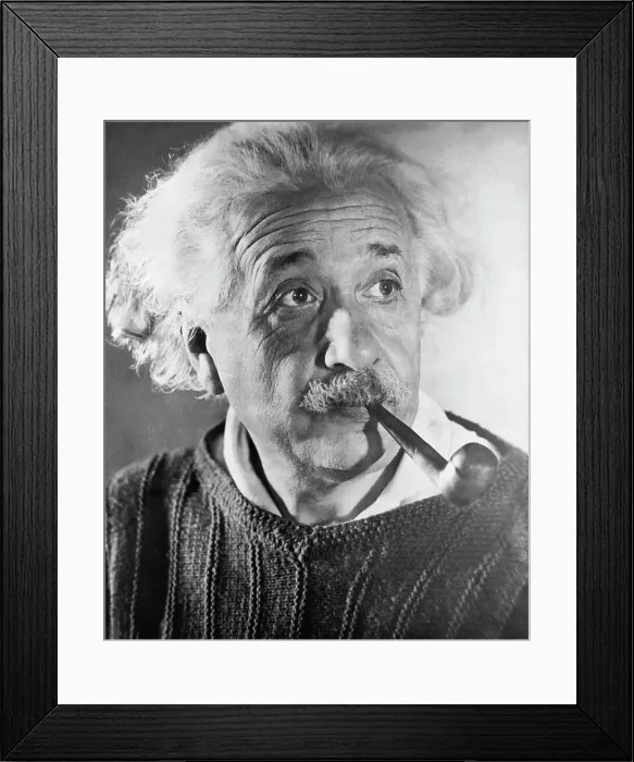 Framed Print : Portrait of Albert Einstein Framed Print : Portrait of Albert Einstein