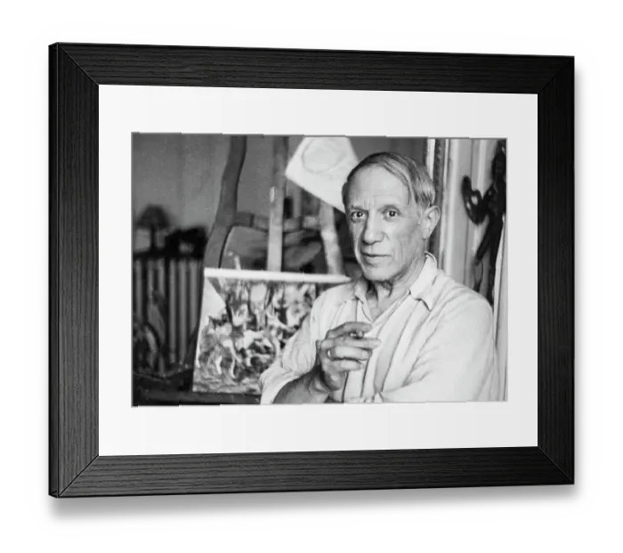 Framed Print : Pablo Picasso Taking a Break