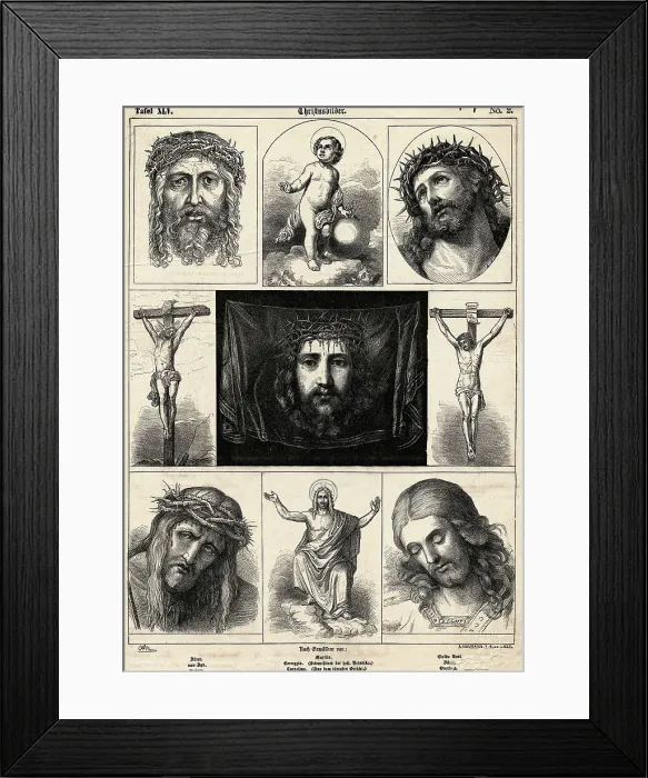 Framed Print : Illustrations of Jesus Christ Framed Print : Illustrations of Jesus Christ