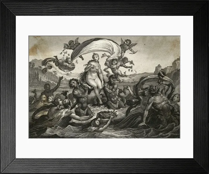 Framed Print : Goddess Venus Being Worshipped on Water Framed Print : Goddess Venus Being Worshipped on Water