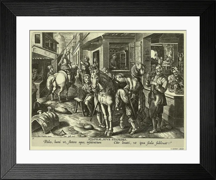 Framed Print : Man Mounting a Horse Framed Print : Man Mounting a Horse