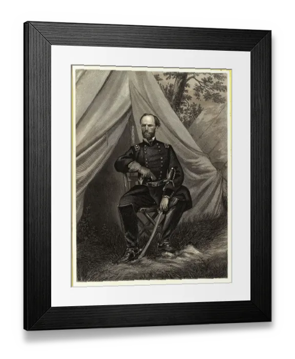 Framed Print : Portrait of William T. Sherman Framed Print : Portrait of William T. Sherman