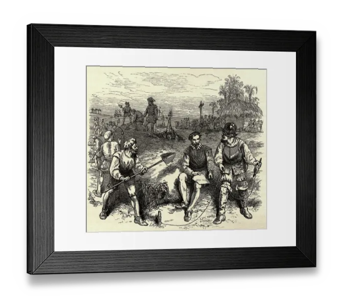 Framed Print : Laying out of St. Augustine Framed Print : Laying out of St. Augustine