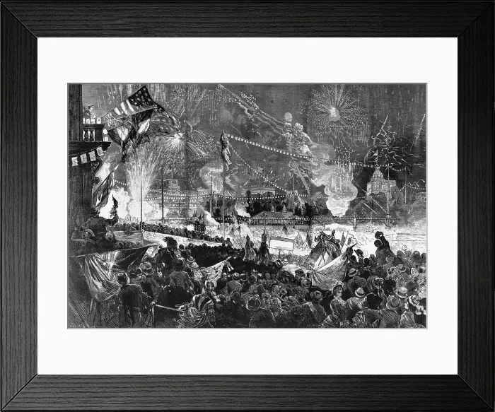 Framed Print : Centennial 4Th Of July In Union Square Framed Print : Centennial 4Th Of July In Union Square