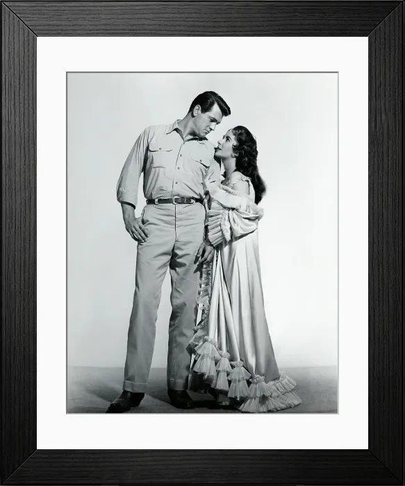 Framed Print : Rock Hudson & Liz Taylor From Giant Framed Print : Rock Hudson & Liz Taylor From Giant
