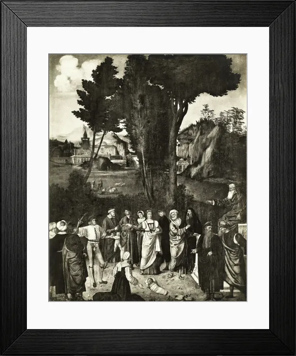 Framed Print : Painting of Solomon in Judgement
