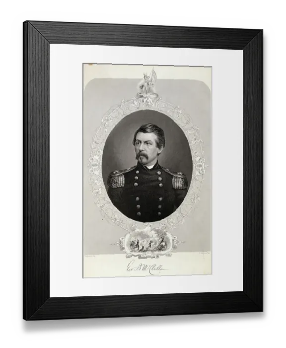 Framed Print : Portrait of George McClellan Framed Print : Portrait of George McClellan