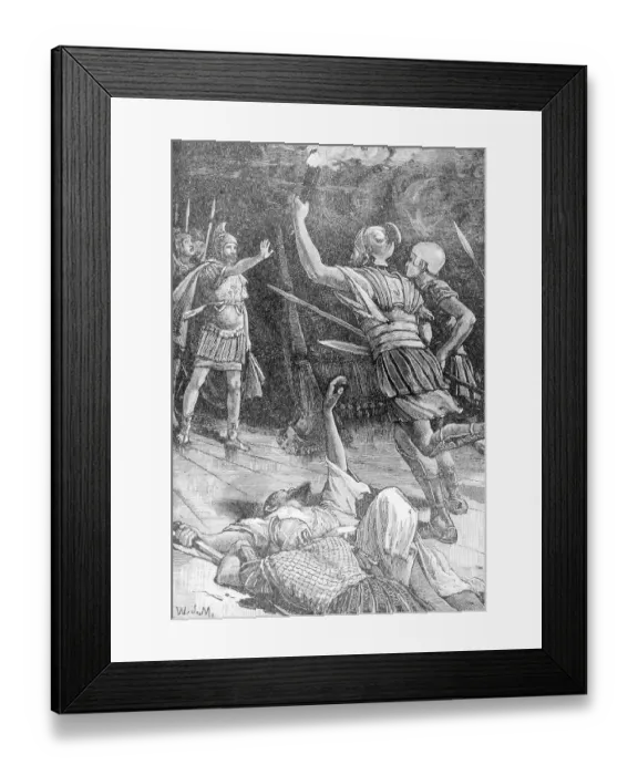 Framed Print : Soldiers Charging Framed Print : Soldiers Charging