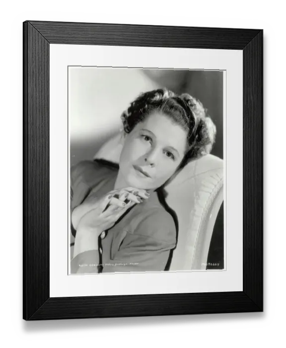 Framed Print : Actress Ruth Gordon Leans Back In Chair Framed Print : Actress Ruth Gordon Leans Back In Chair