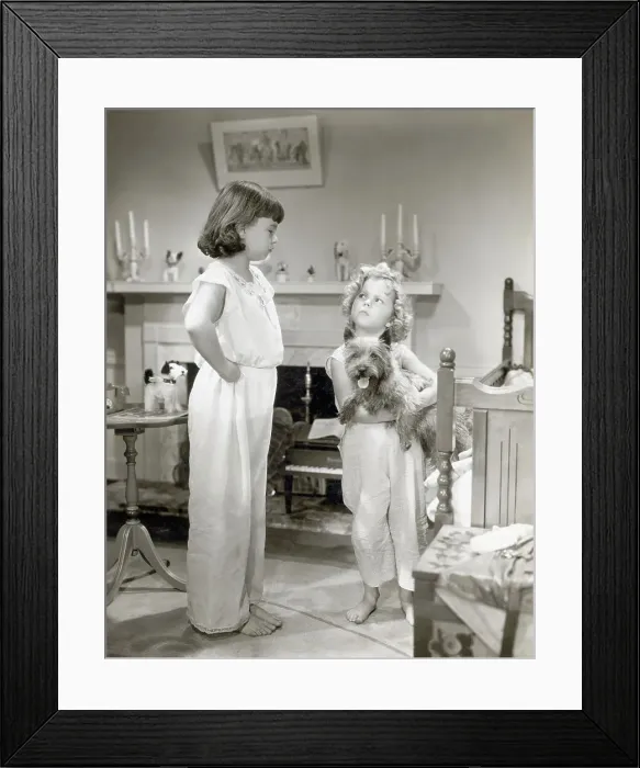 Framed Print : Shirley Temple'S Movie Bright Eyess