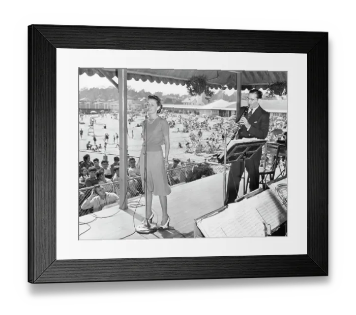 Framed Print : Benny Goodman & Martha Tilton Performing Framed Print : Benny Goodman & Martha Tilton Performing