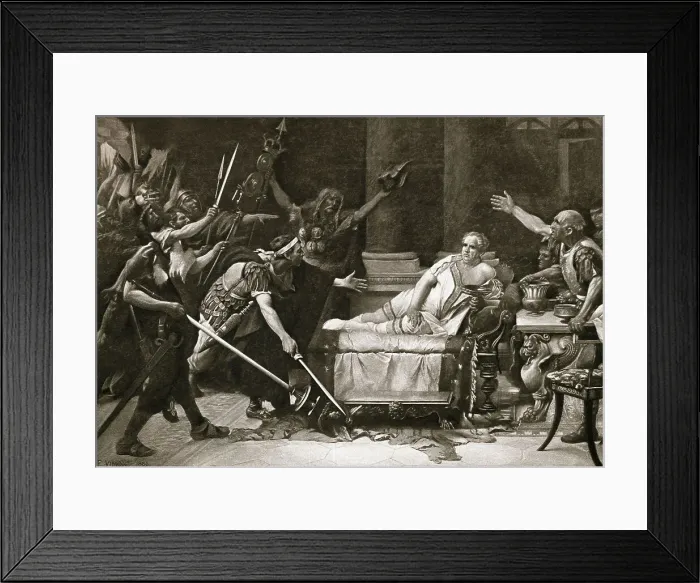 Framed Print : Roman Emperor Threatened by Soldiers Framed Print : Roman Emperor Threatened by Soldiers