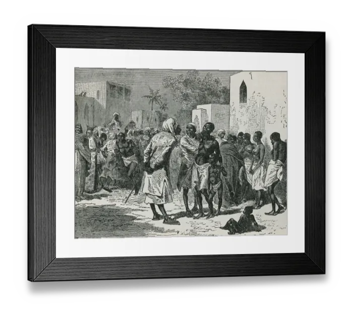 Framed Print : Slave-Buying in Africa Framed Print : Slave-Buying in Africa