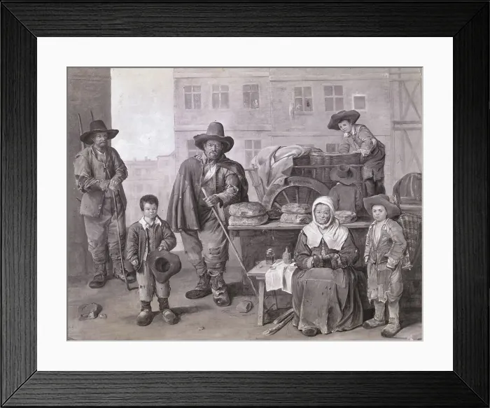 Framed Print : Parisian Baker of 17th Century Framed Print : Parisian Baker of 17th Century