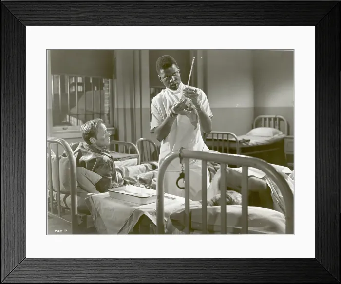 Framed Print : Sidney Poitier In No Way Out Framed Print : Sidney Poitier In No Way Out