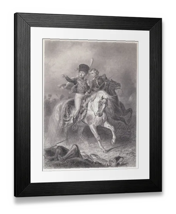 Framed Print : Military Officers Conferring
