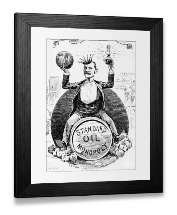 Framed Print : Standard Oil Monopoly Political Cartoon by C.J. Taylor Framed Print : Standard Oil Monopoly Political Cartoon by C.J. Taylor