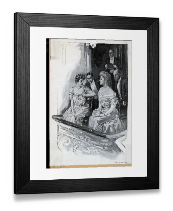 Framed Print : Women Sitting In Opera Box Framed Print : Women Sitting In Opera Box
