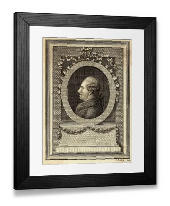 Framed Print : Engraving of an Unidentified Man Framed Print : Engraving of an Unidentified Man