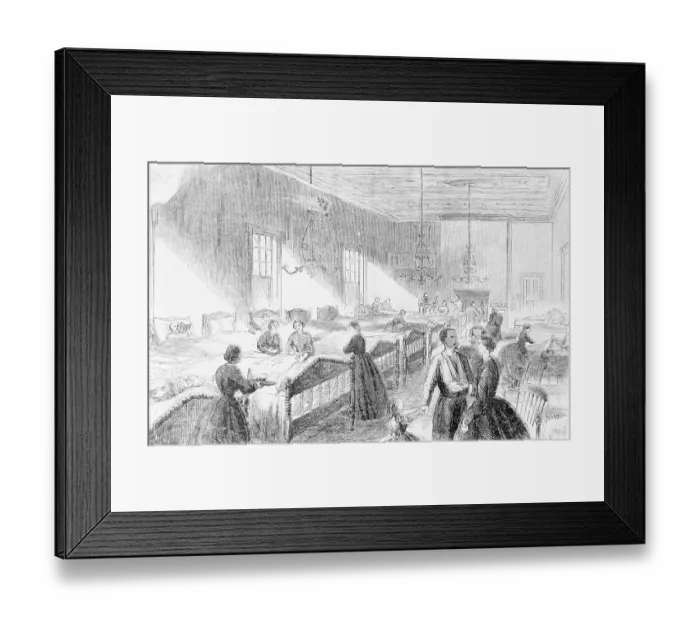 Framed Print : Clara Barton Supervising Nurses Framed Print : Clara Barton Supervising Nurses