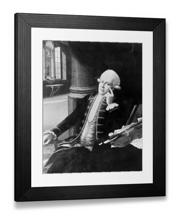 Framed Print : Portrait of Leopold Mozart Framed Print : Portrait of Leopold Mozart
