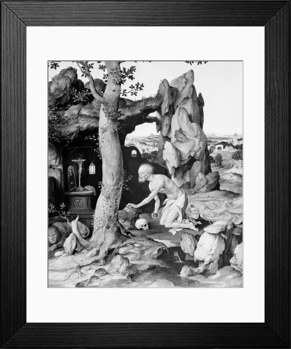Framed Print : Painting- St Jerome In The Wilderness Framed Print : Painting- St Jerome In The Wilderness