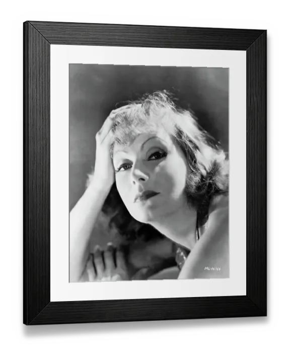 Framed Print : Portrait of Greta Garbo Framed Print : Portrait of Greta Garbo