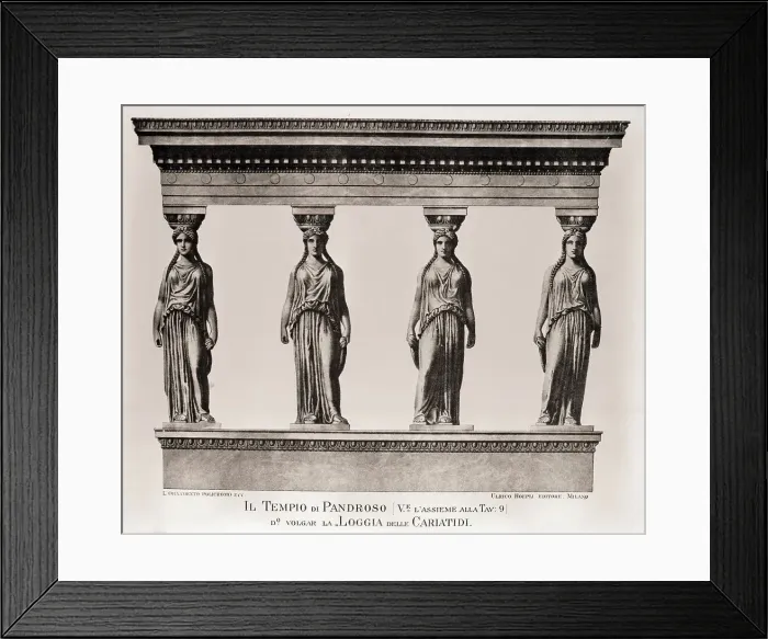 Framed Print : Caryatids In A Greek Temple Framed Print : Caryatids In A Greek Temple